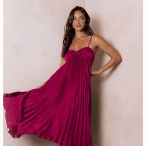 Petal & Pup Vikki Dress in Magenta